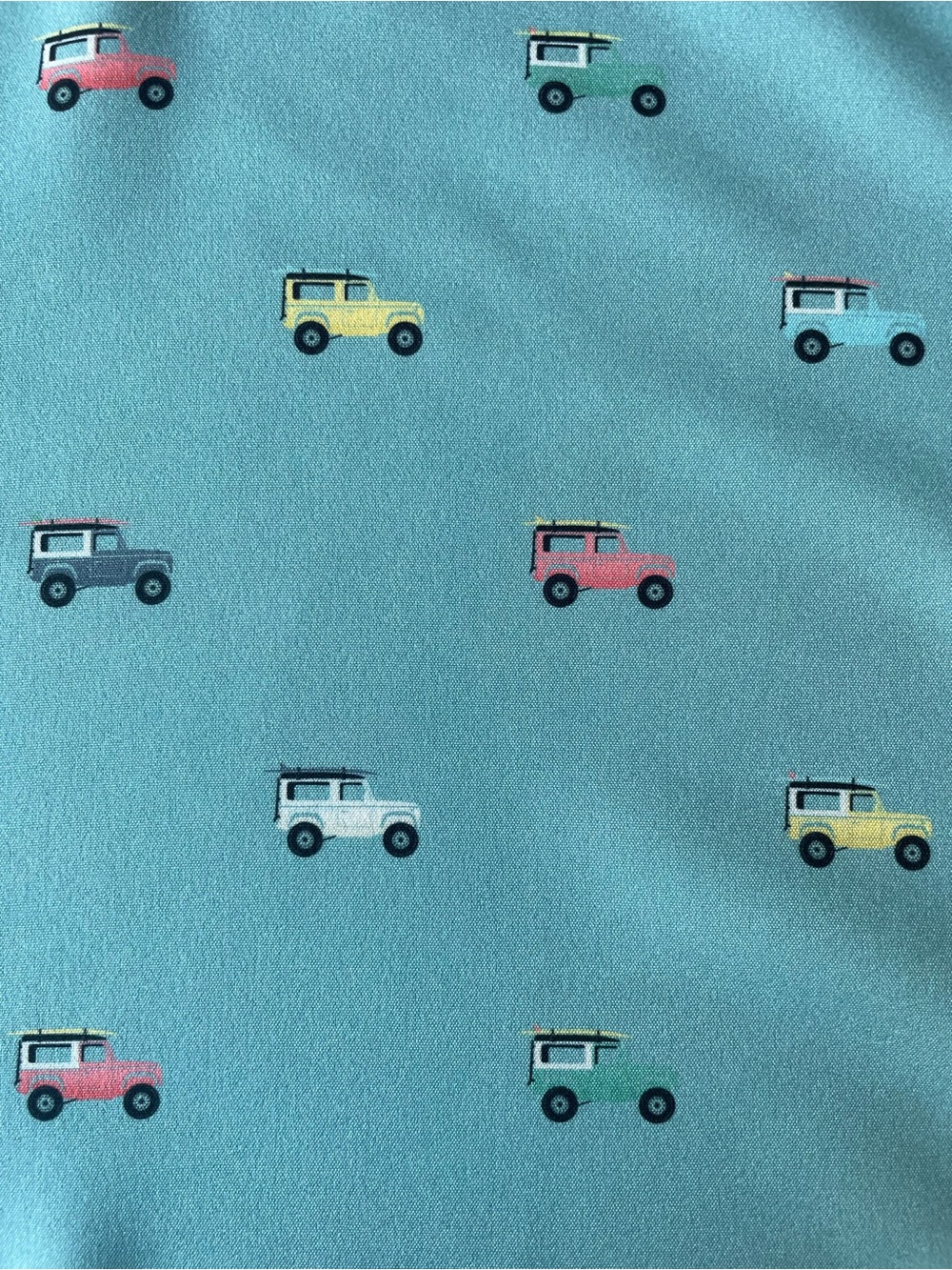RSVLTS Women’s Teal KUNUFLEX Short Sleeve Shirt with Car Print NWT - Picture 4 of 16